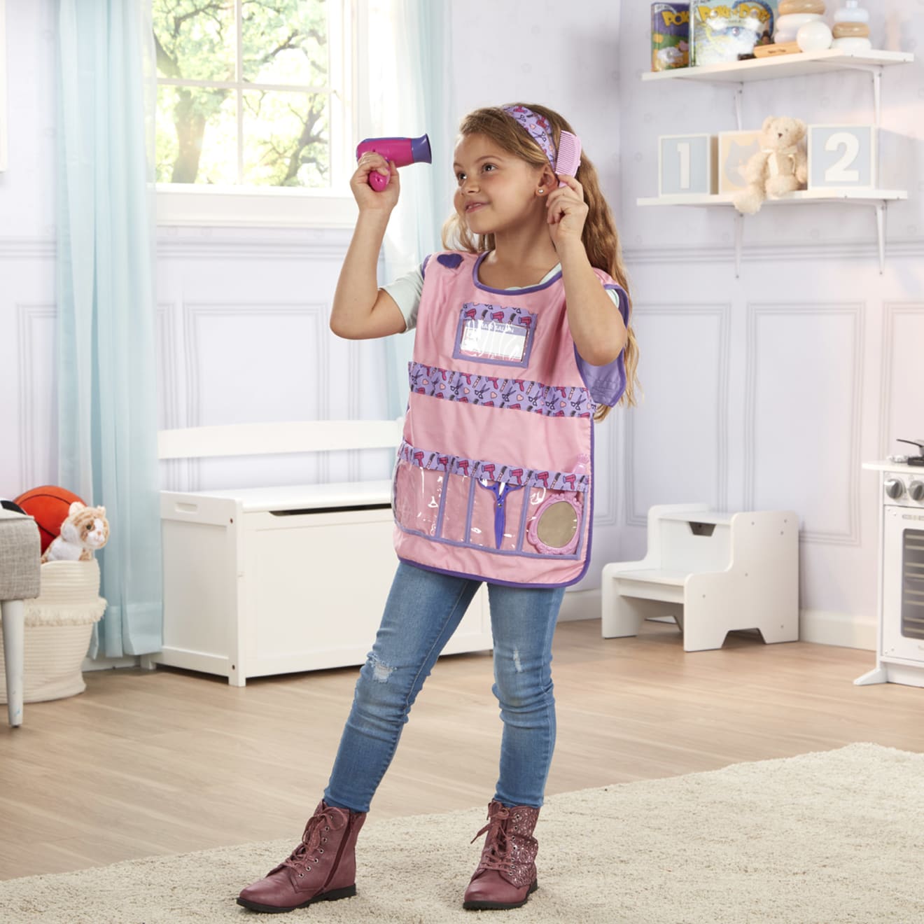 Melissa & Doug Hair Stylist Role Play Costume Set