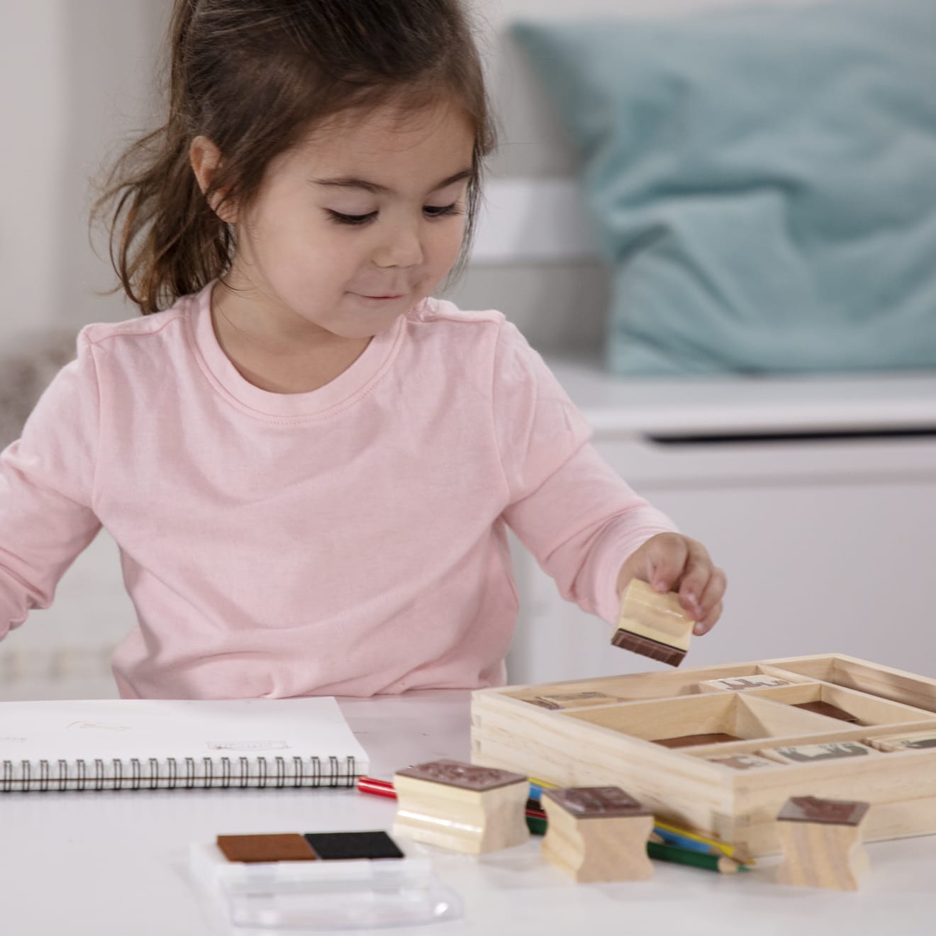 Melissa & Doug Wooden Stamp Set - Horses