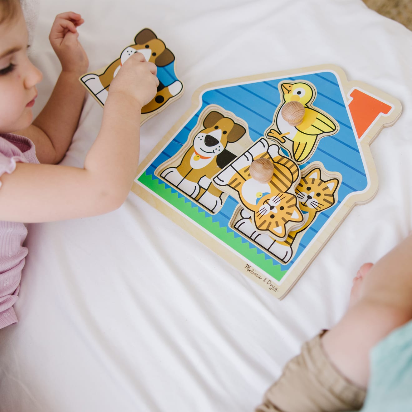 Melissa & Doug House Pets Jumbo Knob Puzzle - 3 Pieces