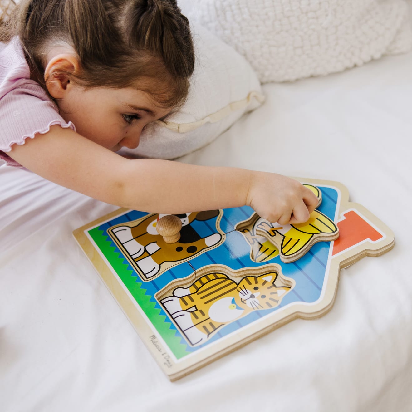Melissa & Doug House Pets Jumbo Knob Puzzle - 3 Pieces