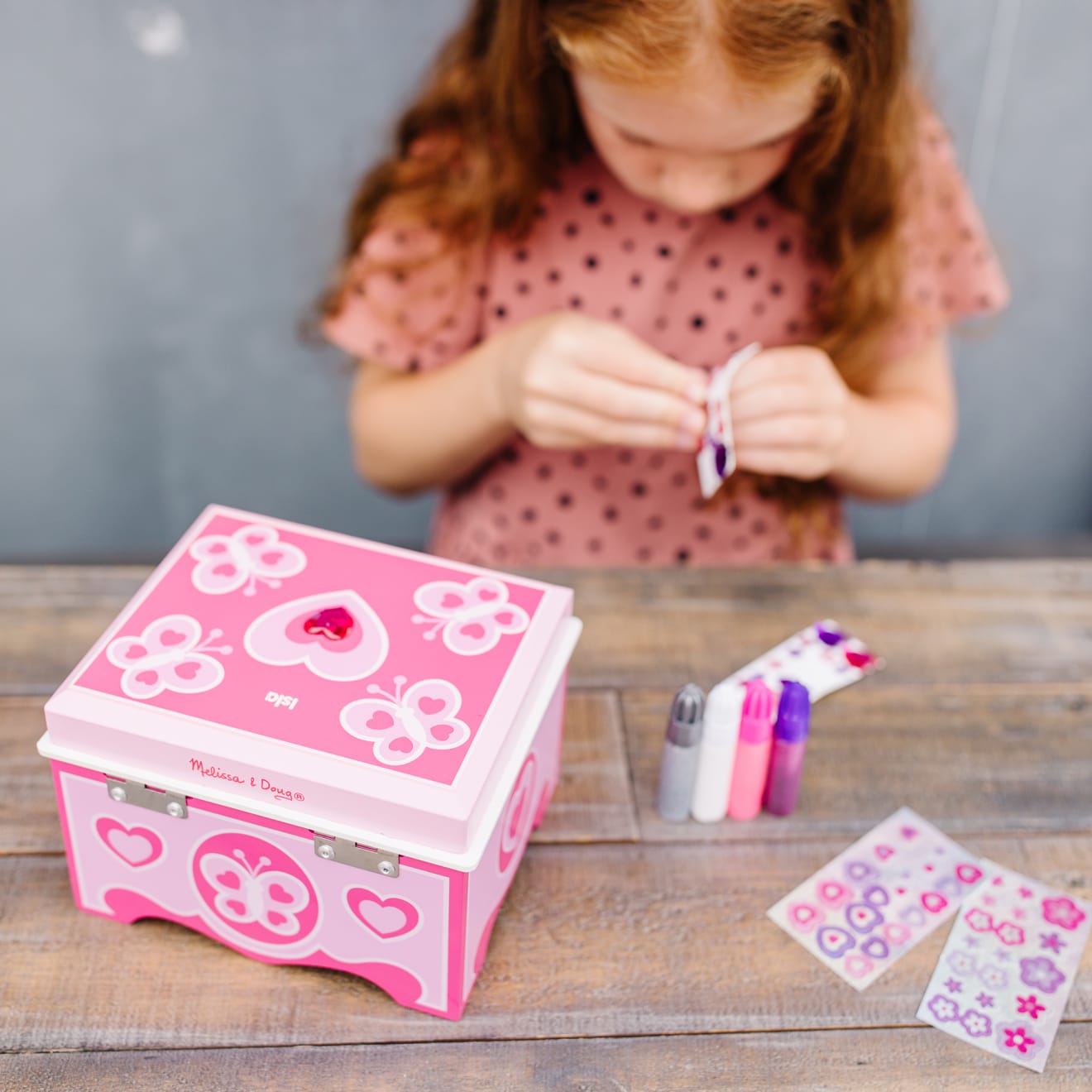 Melissa & Doug Created By Me! Jewelry Box Wooden Craft Kit