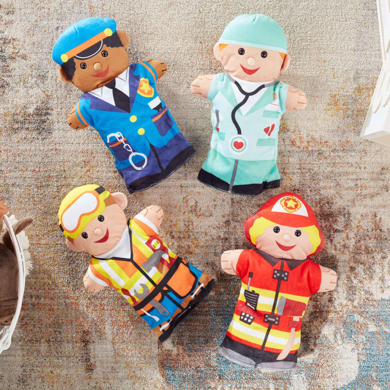Melissa & Doug Jolly Helpers Hand Puppets
