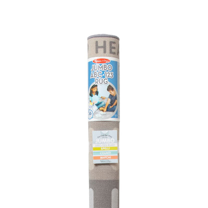 Melissa & Doug Jumbo ABC-123 Rug - Neutral