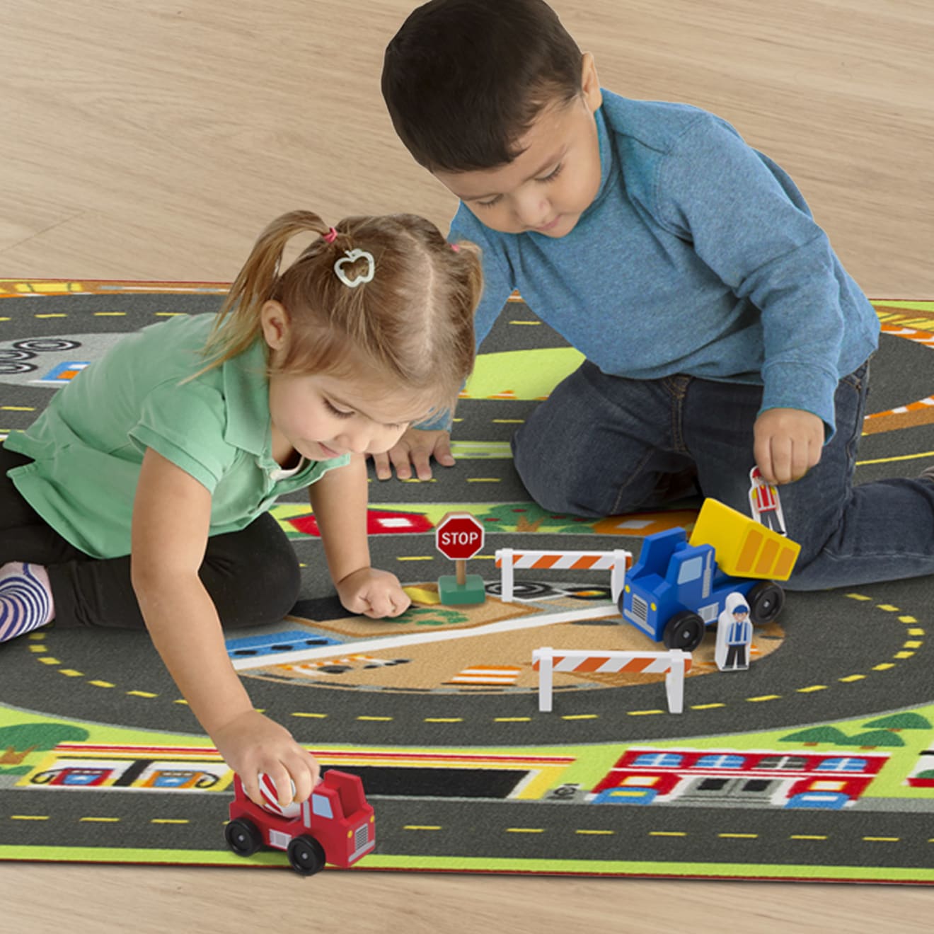 Melissa & Doug Jumbo Roadway Activity Rug