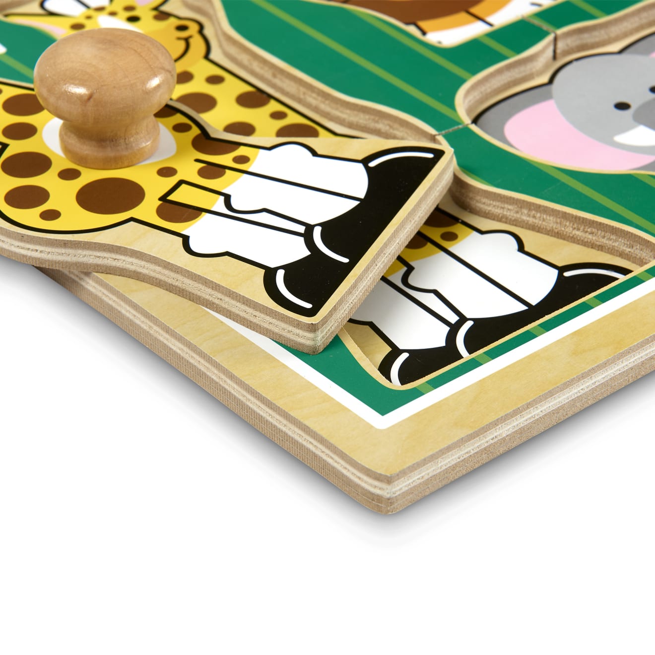 Melissa & Doug Jungle Friends Jumbo Knob Puzzle - 3 Pieces