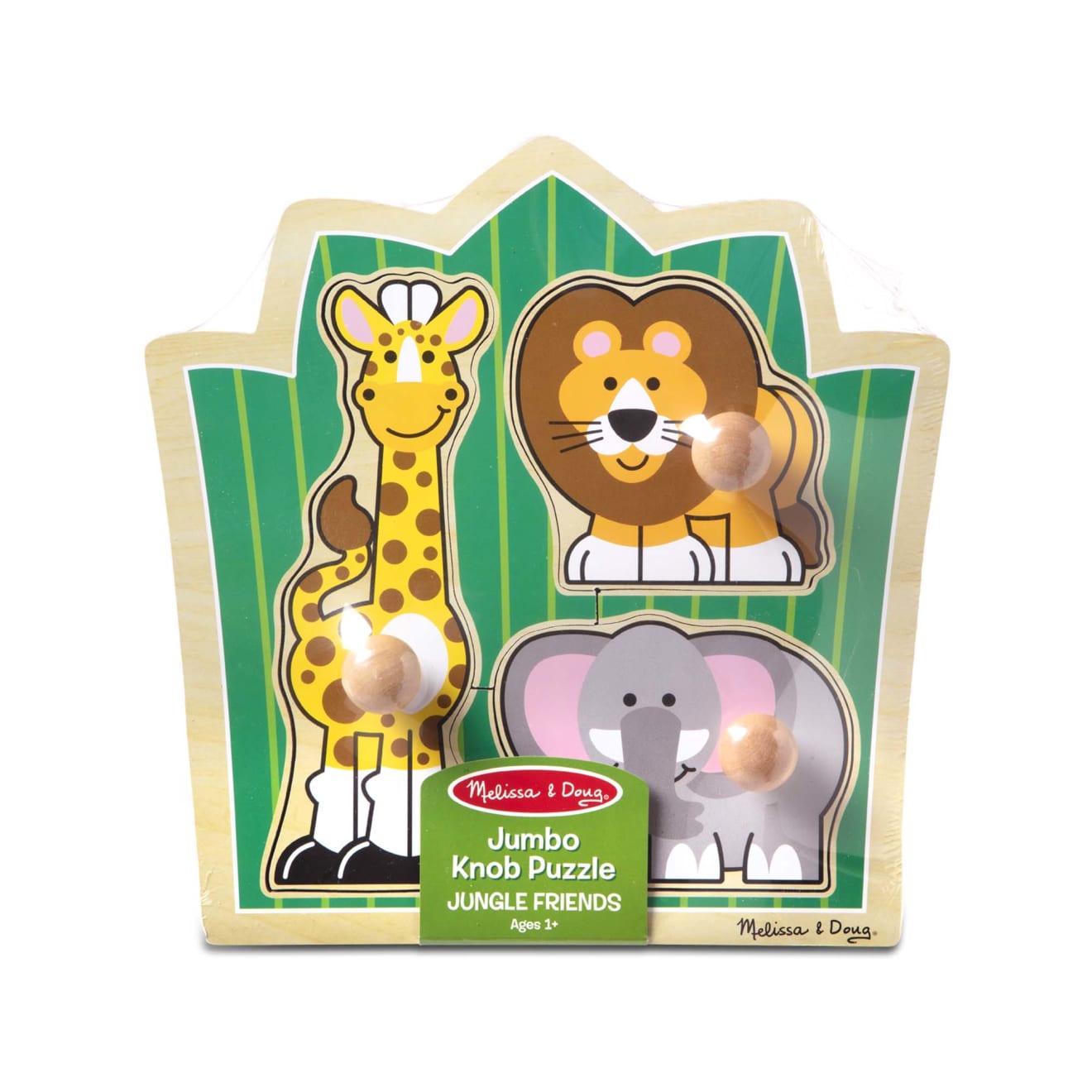 Melissa & Doug Jungle Friends Jumbo Knob Puzzle - 3 Pieces