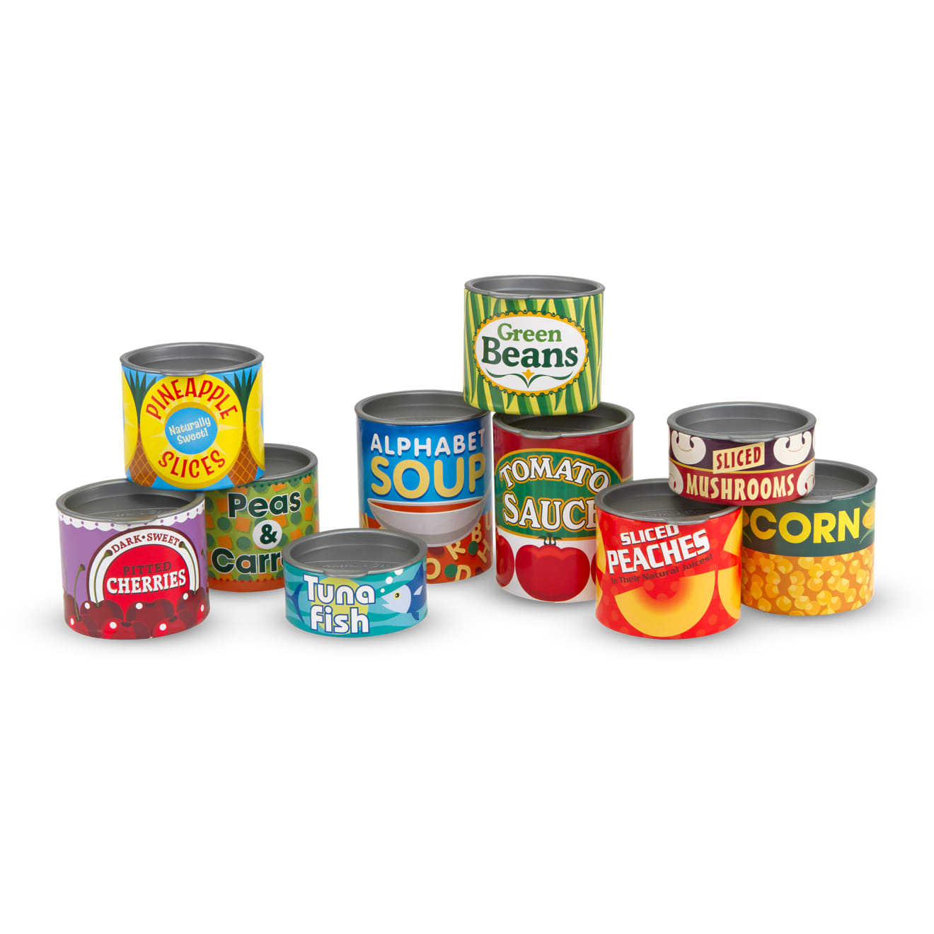 Melissa & Doug Let's Play House! Grocery Cans
