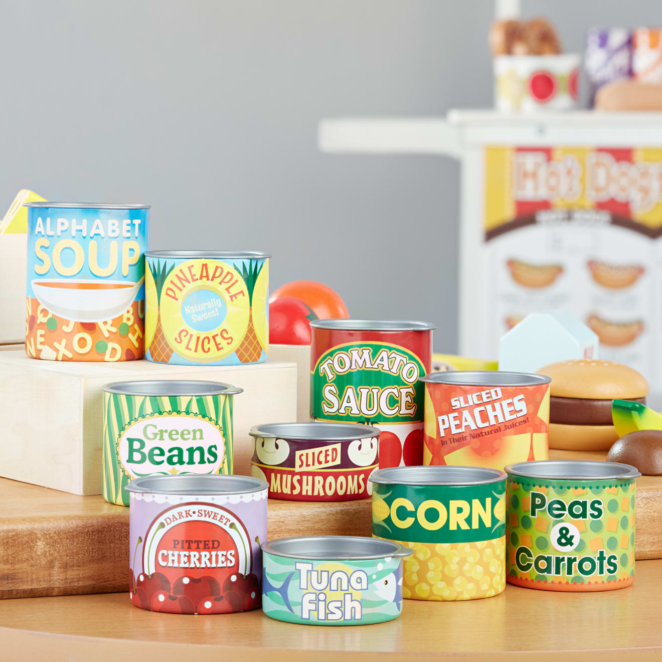 Melissa & Doug Let's Play House! Grocery Cans