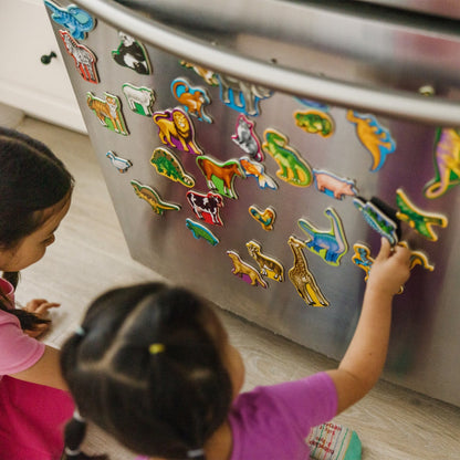 Melissa & Doug Wooden Magnets Bundle - Animals And Dinosaurs