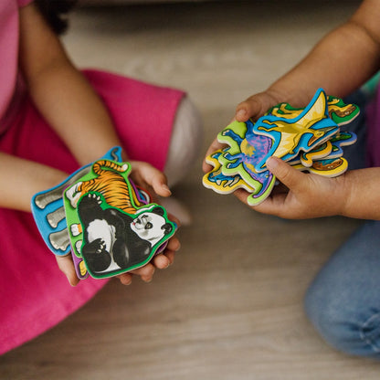 Melissa & Doug Wooden Magnets Bundle - Animals And Dinosaurs