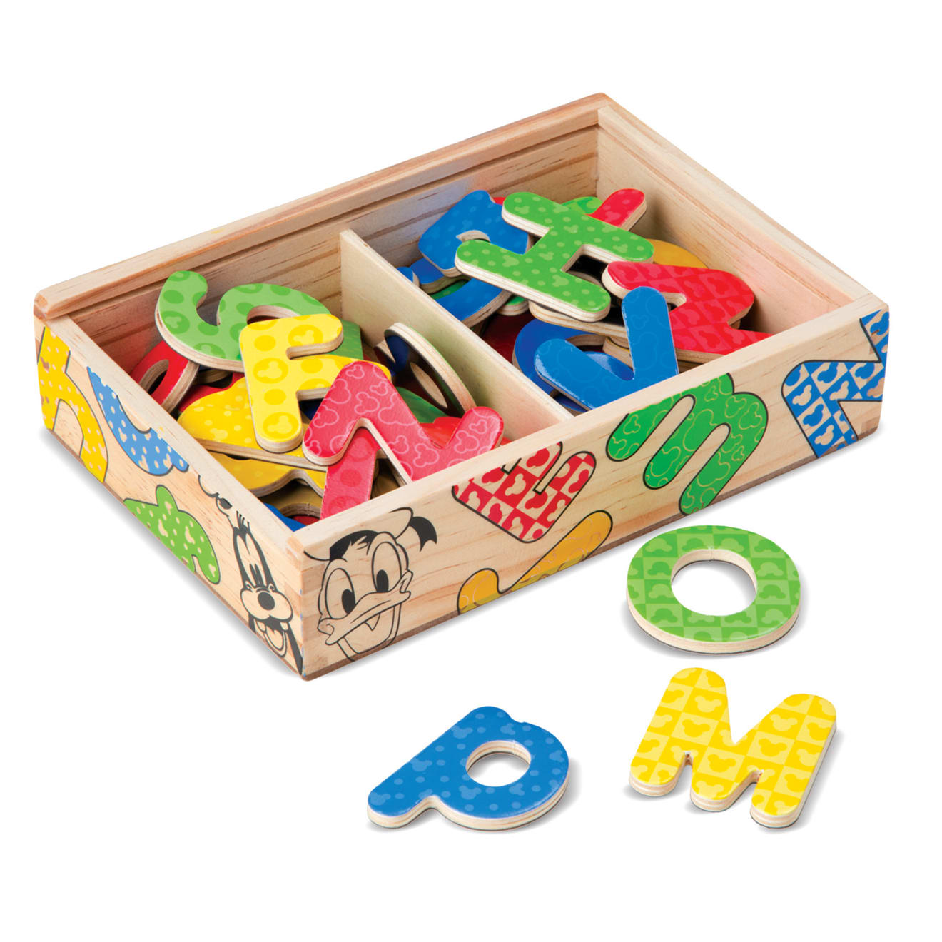 Melissa & Doug Disney Mickey & Friends Wooden Alphabet Magnets