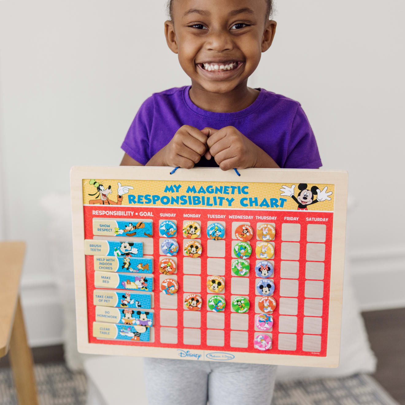 Melissa & Doug Mickey Mouse My Magnetic Responsibility Chart