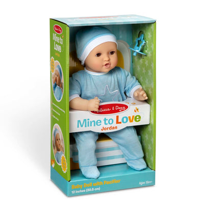 Melissa & Doug Mine To Love Jordan 12-Inch Baby Doll