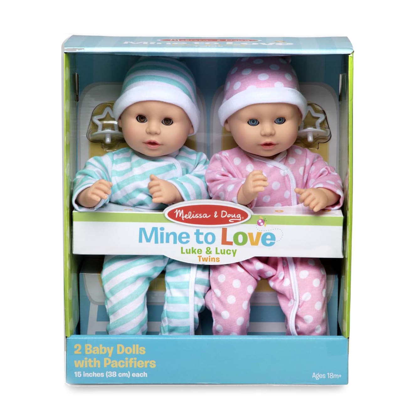 Melissa & Doug Mine To Love Twins Luke & Lucy Dolls