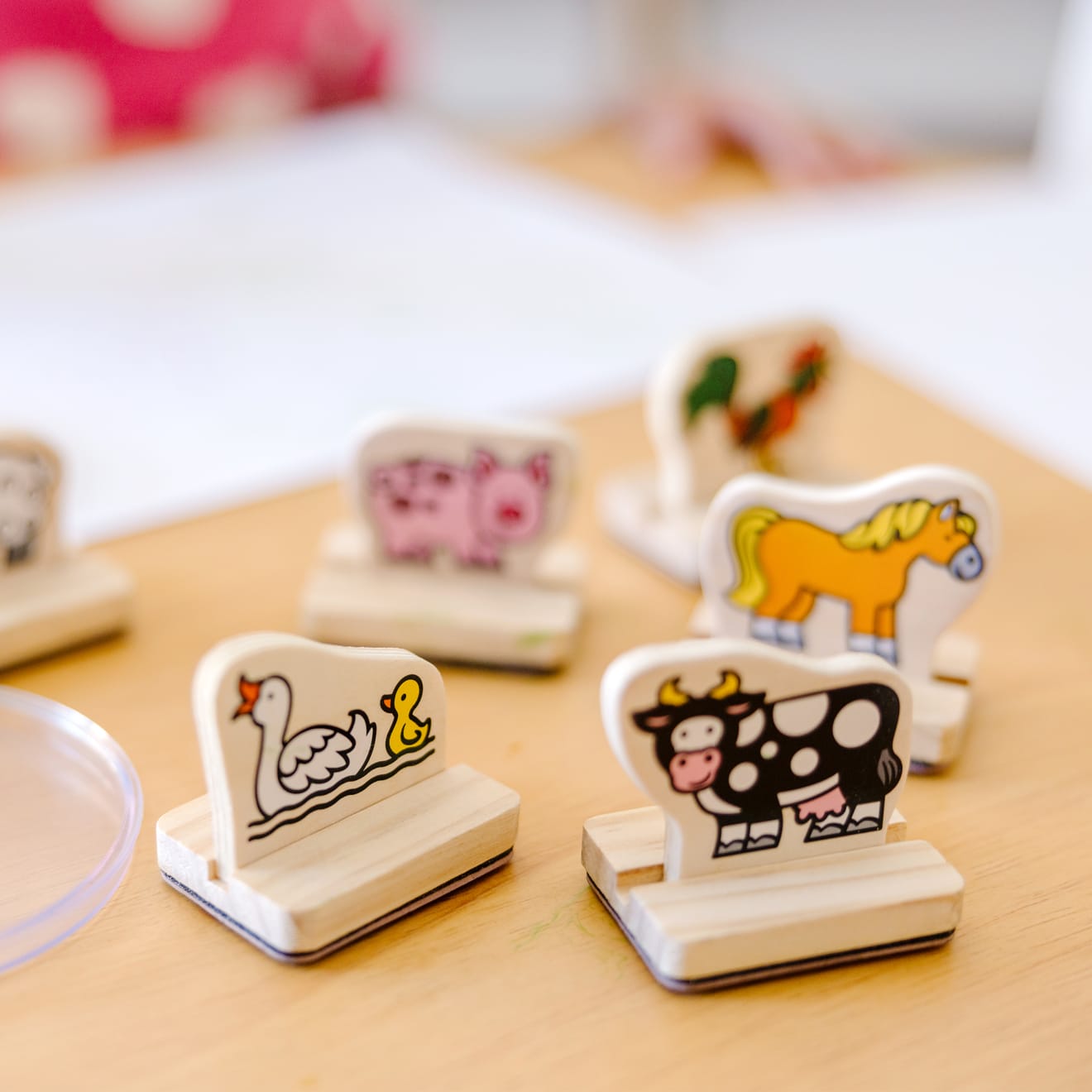 Melissa & Doug My First Wooden Stamp Set - Farm Animals
