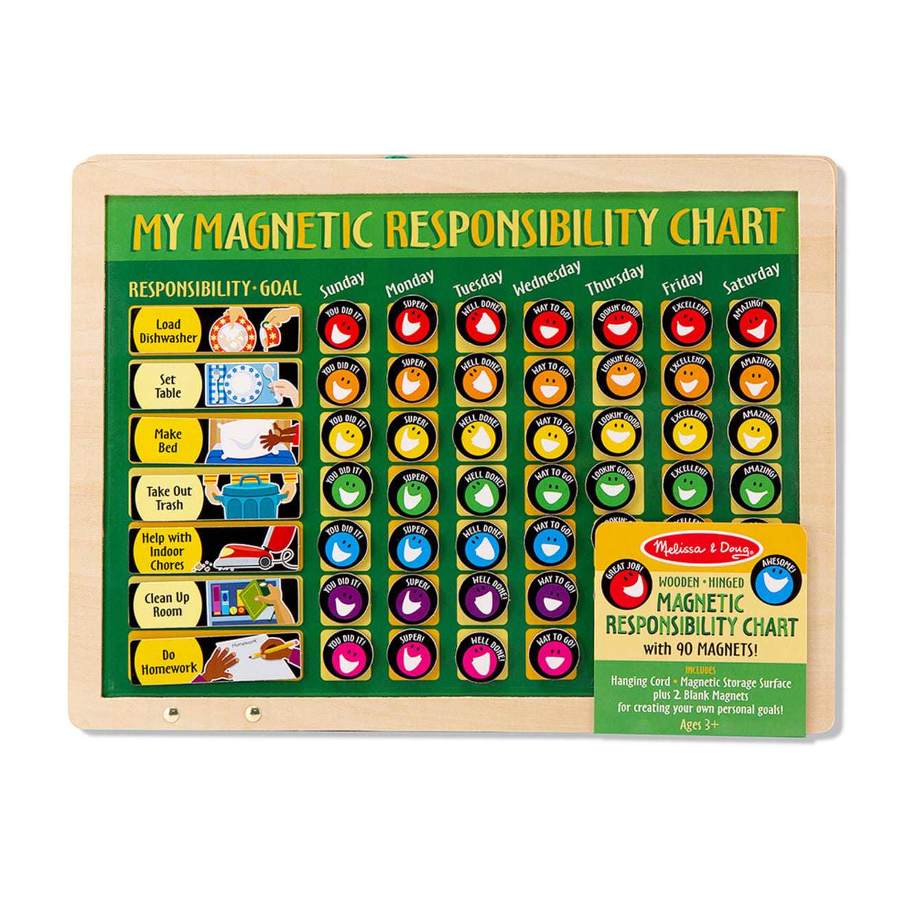 Melissa & Doug Magnetic Responsibility Chart - Chore Chart
