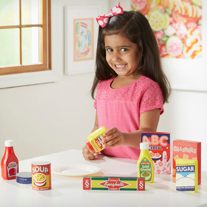 Melissa & Doug Pantry Food Set - Wooden Play Food