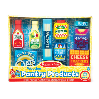 Melissa & Doug Pantry Food Set - Wooden Play Food