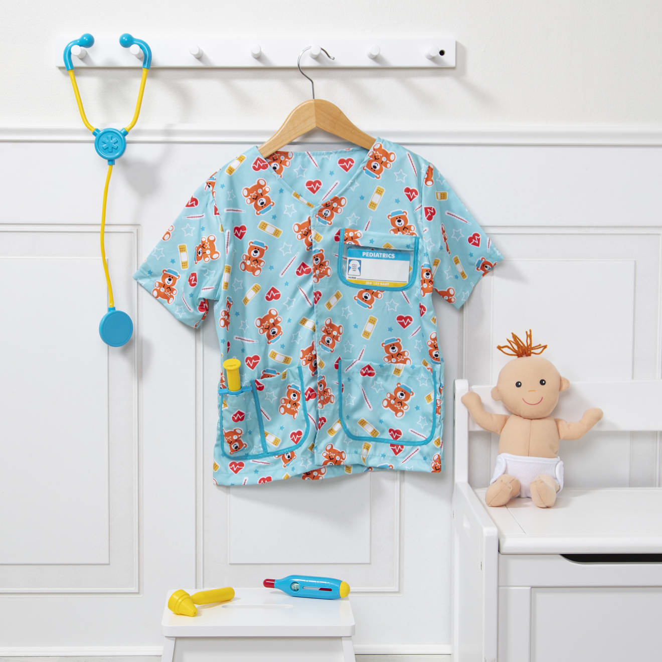Melissa & Doug Pediatric Nurse Role Play Costume Set