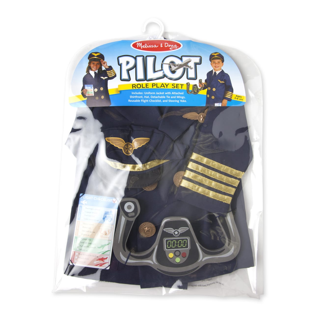 Melissa & Doug Pilot Role Play Costume Set