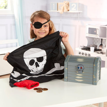 Melissa & Doug Wooden Pirate Chest