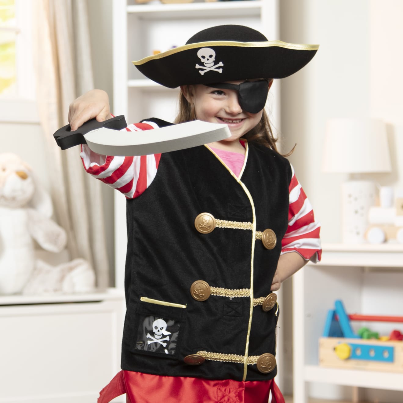 Melissa & Doug Pirate Role Play Costume Set