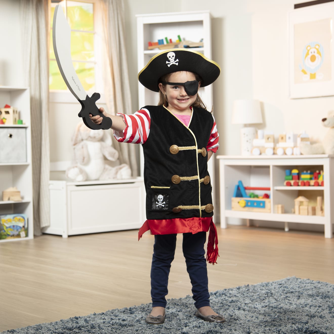Melissa & Doug Pirate Role Play Costume Set