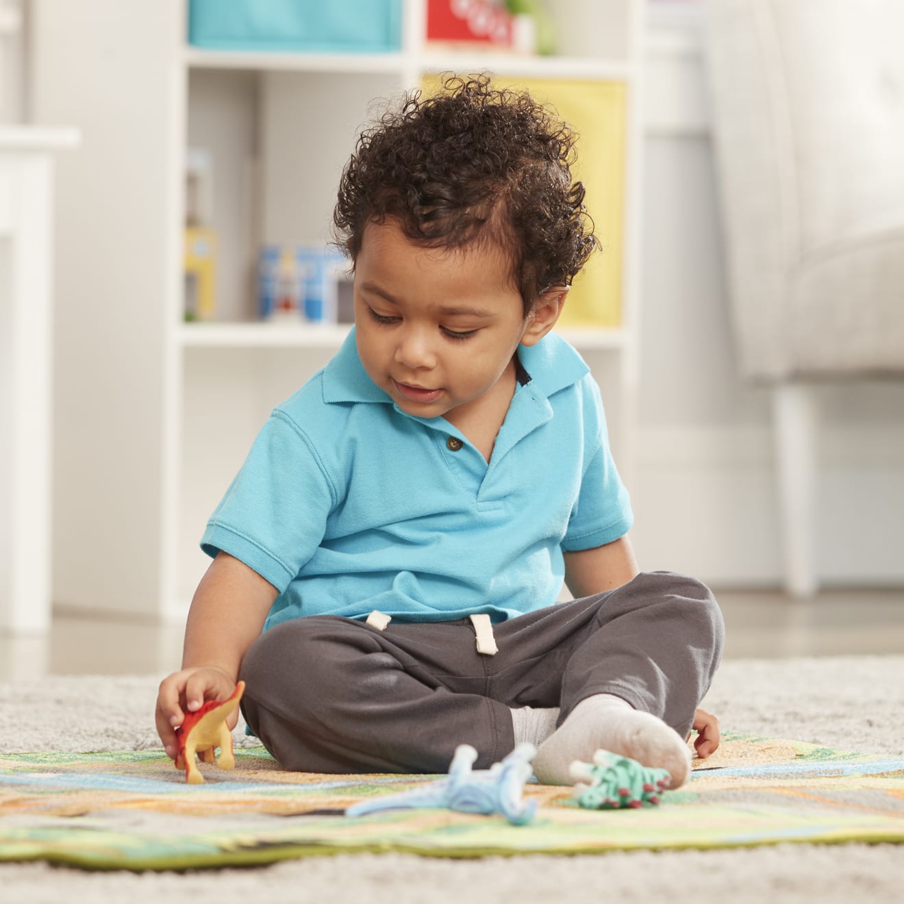 Melissa & Doug Prehistoric Playground Dinosaur Rug