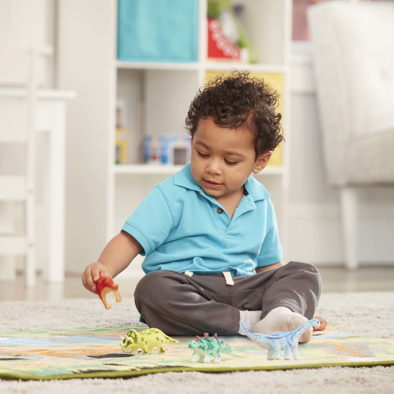 Melissa & Doug Prehistoric Playground Dinosaur Rug