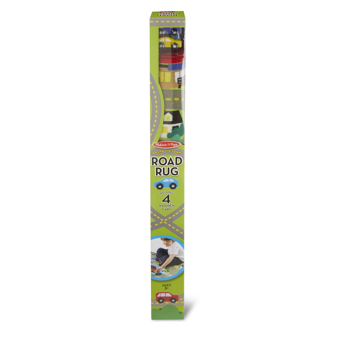 Melissa & Doug Round The Town Road Rug & Car Set
