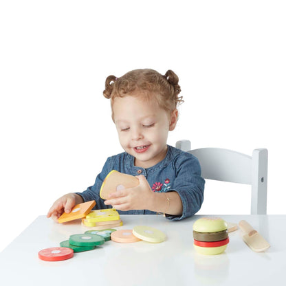 Melissa & Doug Sandwich Making Set - Wooden Play Food