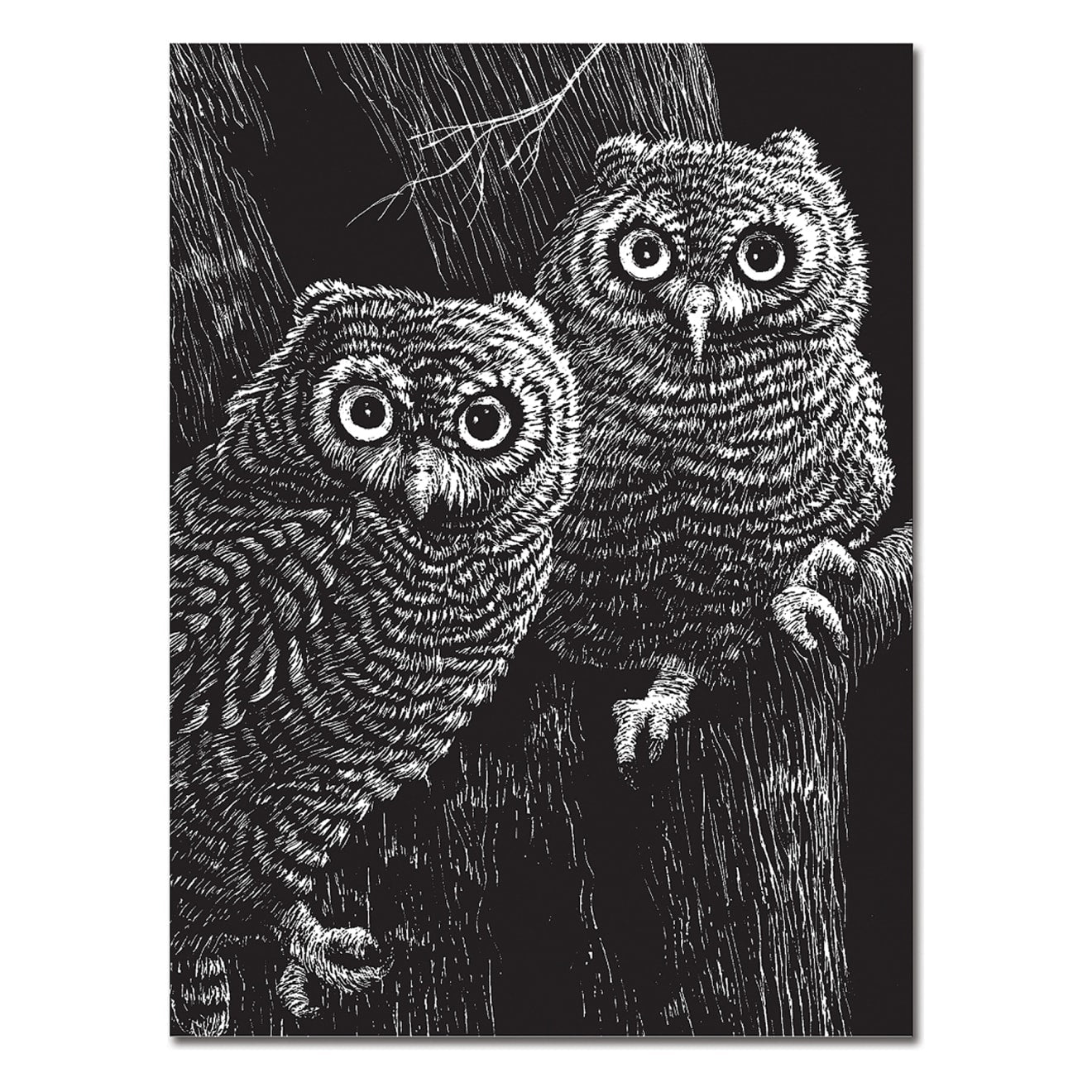 Melissa & Doug Scratch Art Black Coated 12 Pt. Scratchboards (12 Boards)