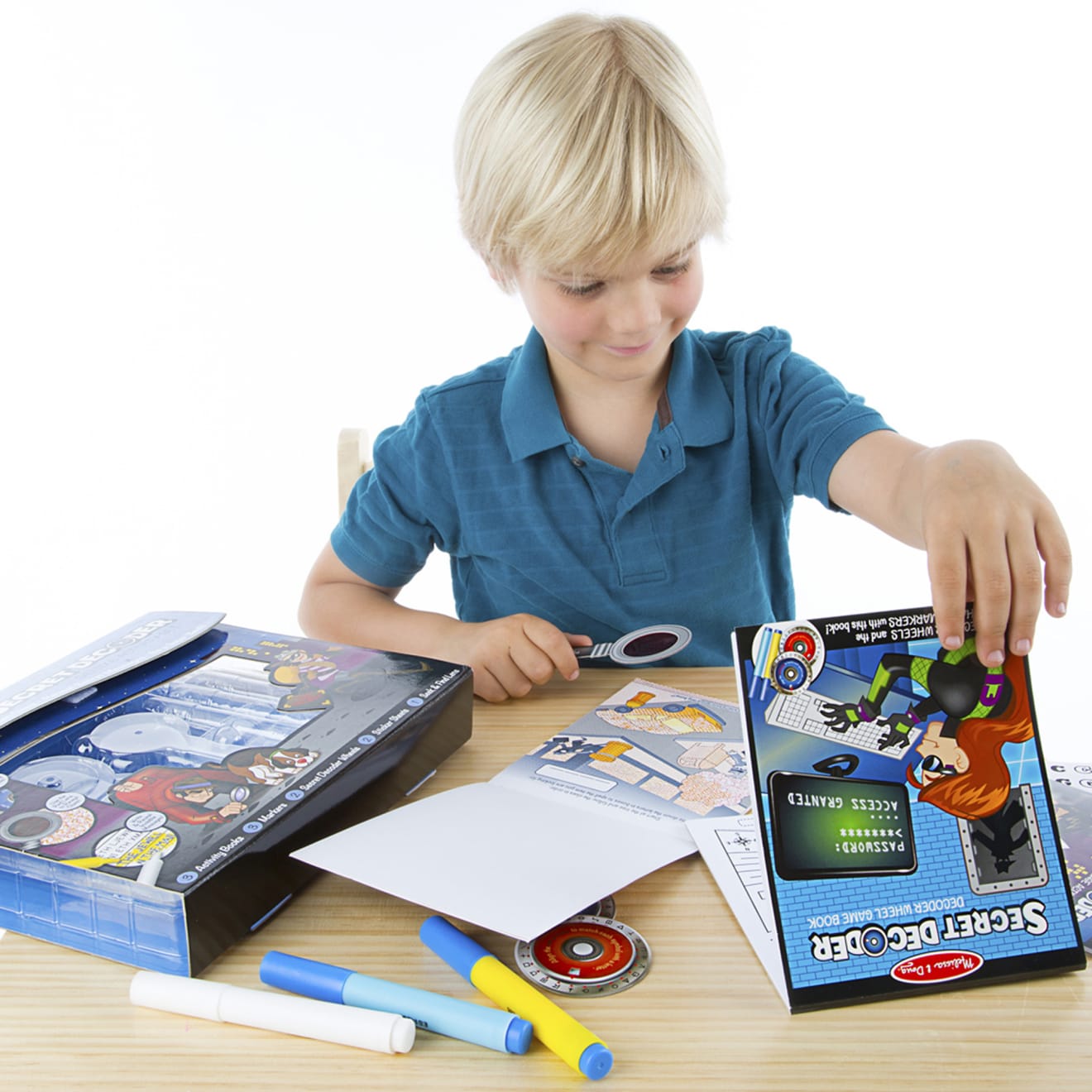 Melissa & Doug Secret Decoder Deluxe Activity Set - On The Go