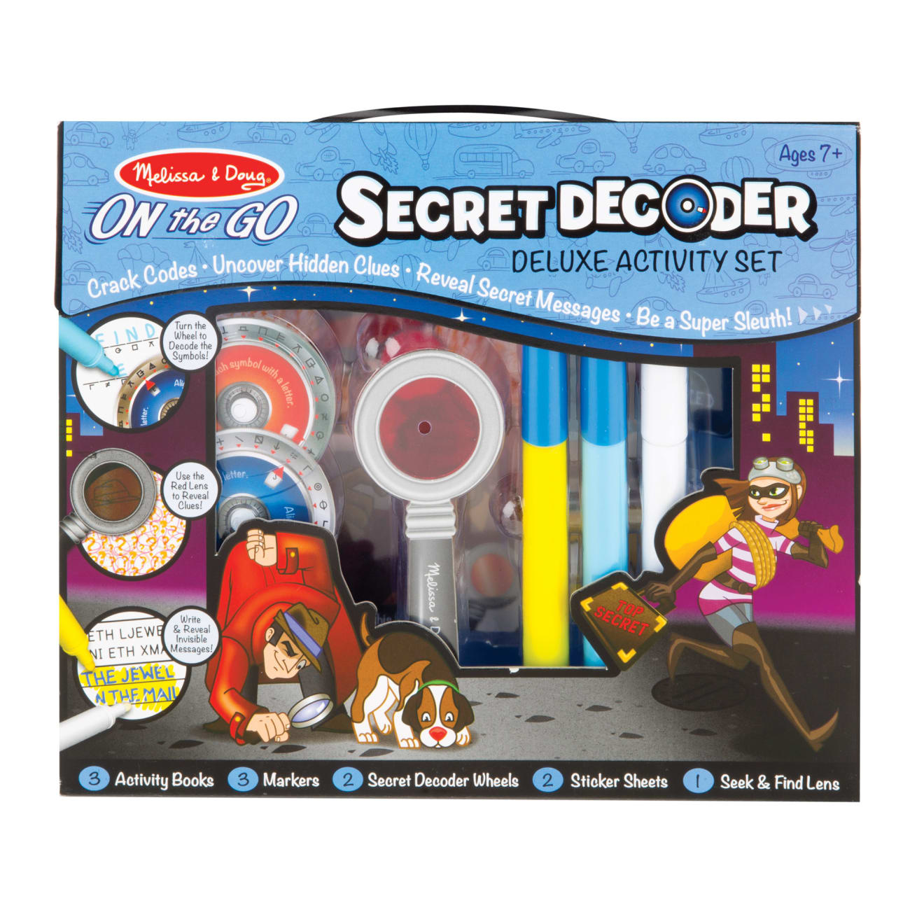 Melissa & Doug Secret Decoder Deluxe Activity Set - On The Go