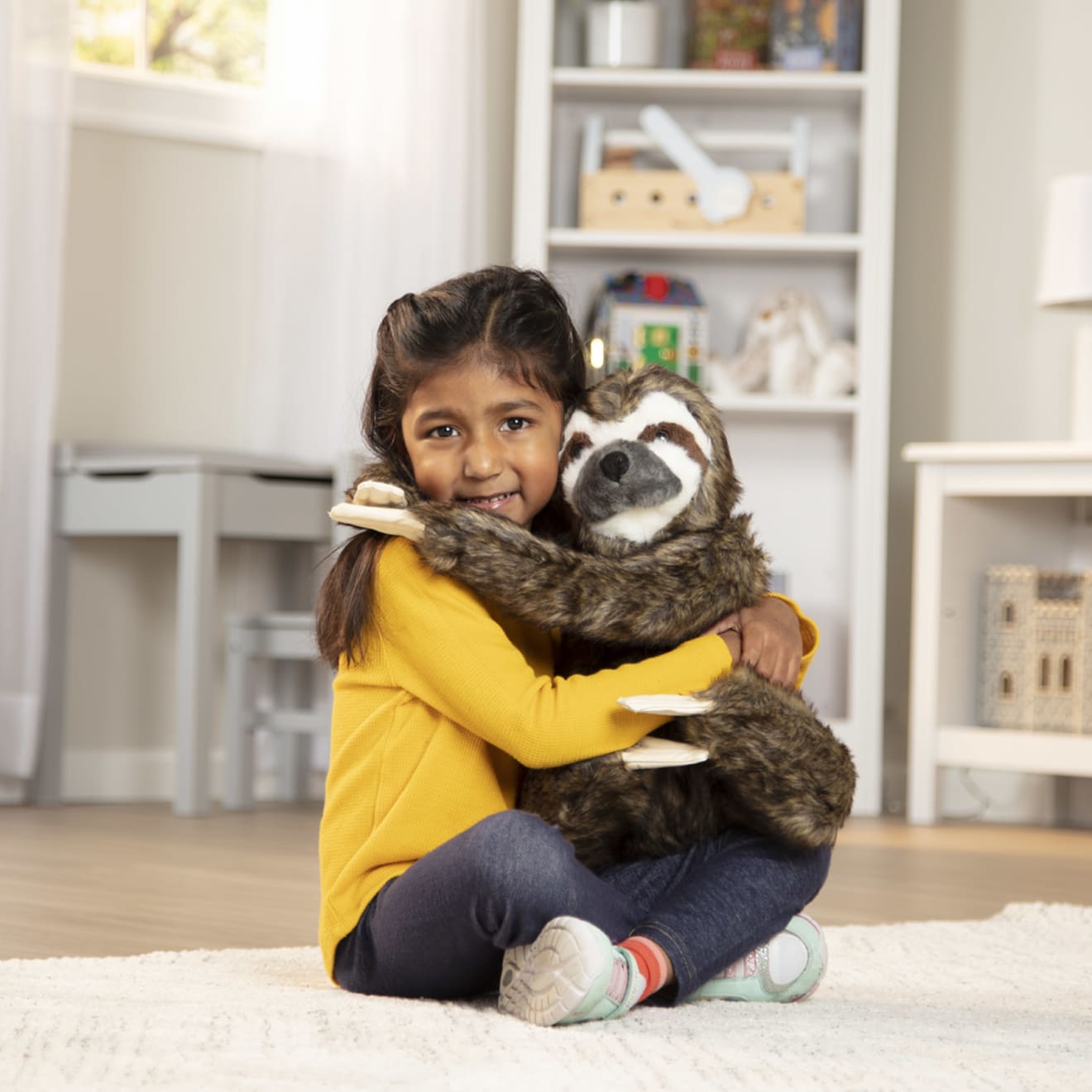 Melissa & Doug Lifelike Plush Sloth