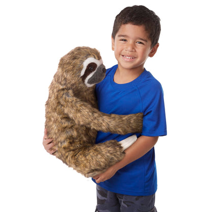 Melissa & Doug Lifelike Plush Sloth