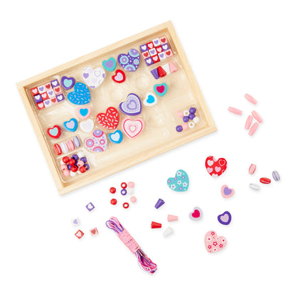 Melissa & Doug Created By Me! Heart Beads Wooden Bead Kit