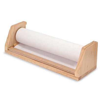 Melissa & Doug Wooden Tabletop Paper Roll Dispenser