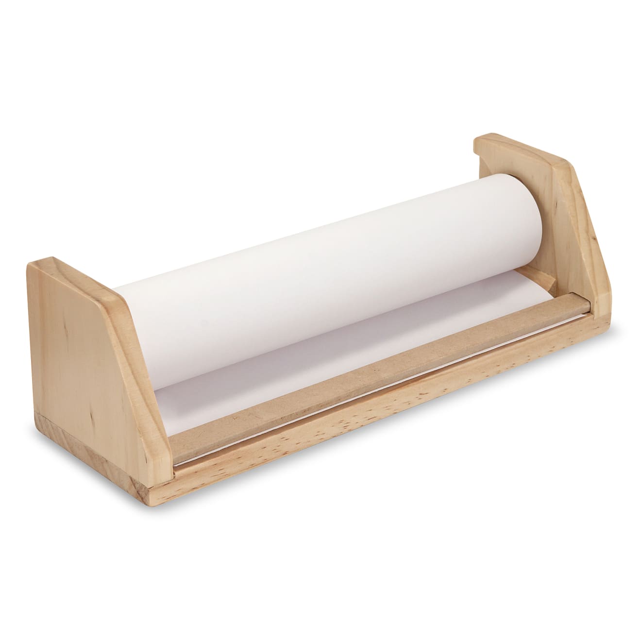 Melissa & Doug Wooden Tabletop Paper Roll Dispenser
