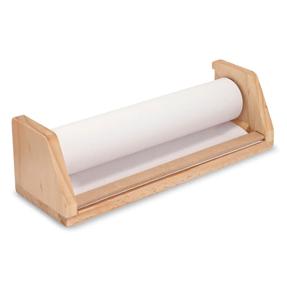 Melissa & Doug Wooden Tabletop Paper Roll Dispenser