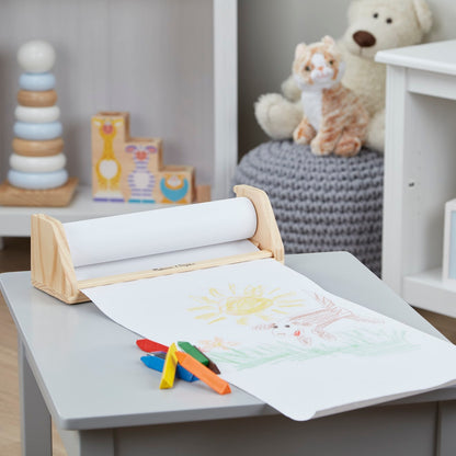 Melissa & Doug Wooden Tabletop Paper Roll Dispenser