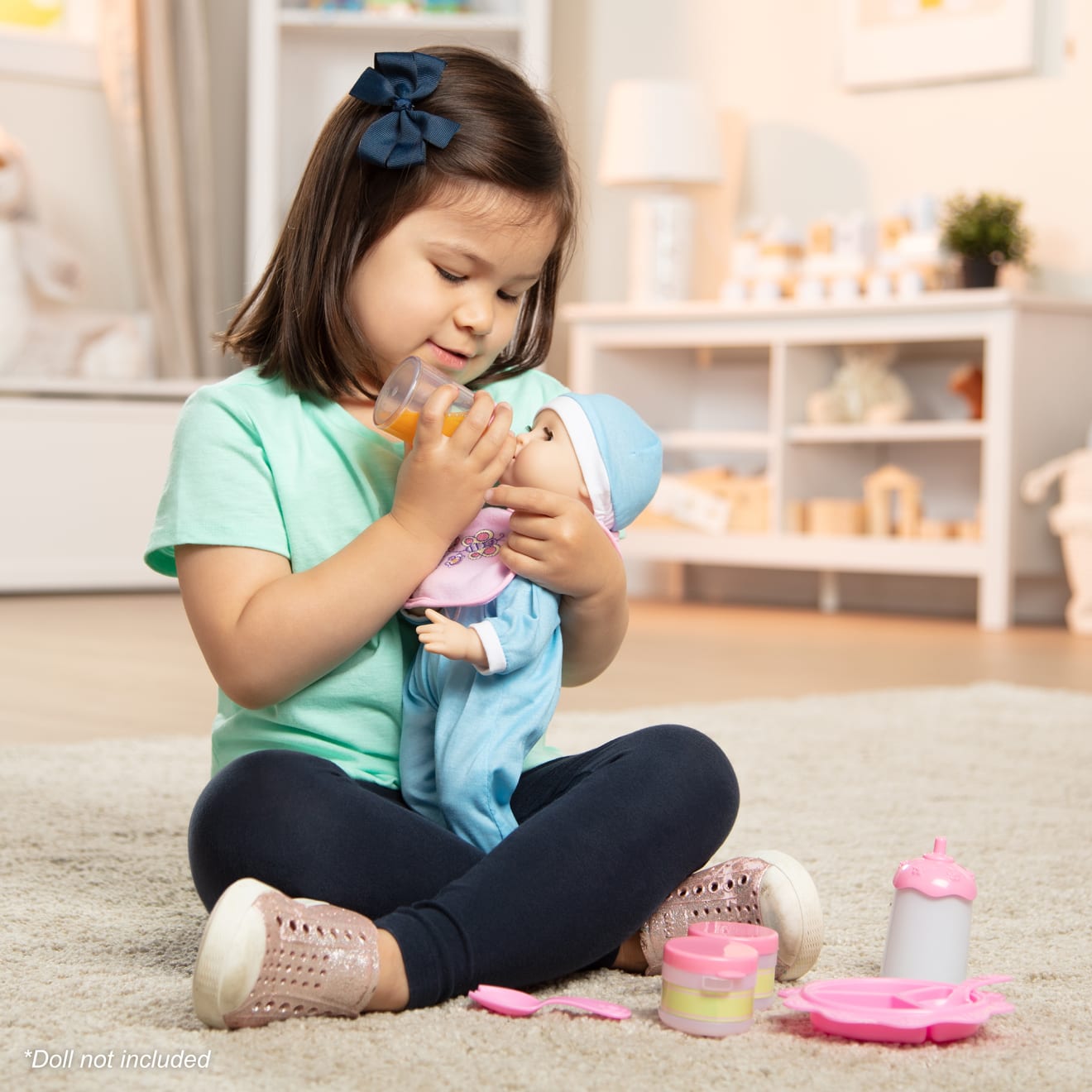 Melissa & Doug Mine To Love - Baby Food & Bottle Set