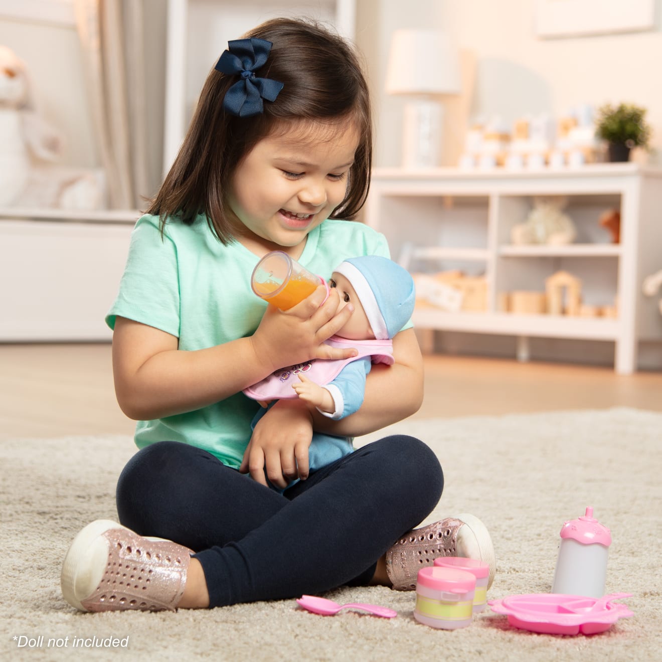 Melissa & Doug Mine To Love - Baby Food & Bottle Set
