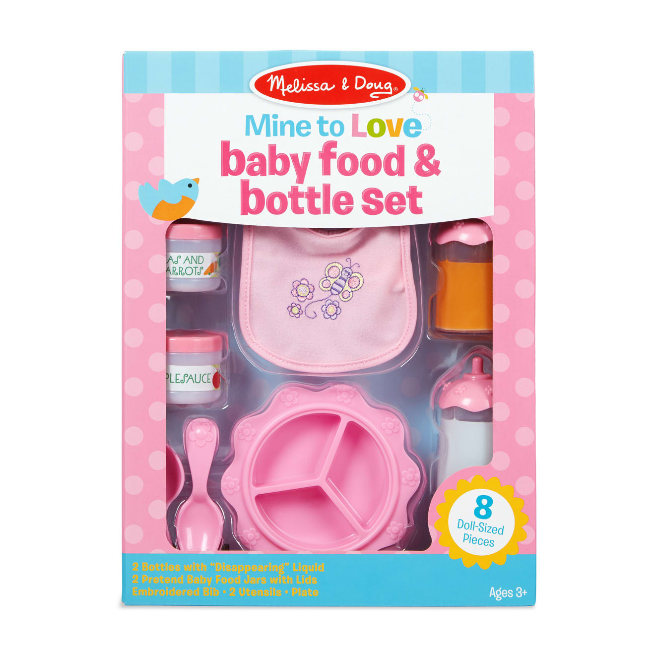 Melissa & Doug Mine To Love - Baby Food & Bottle Set