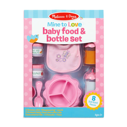 Melissa & Doug Mine To Love - Baby Food & Bottle Set