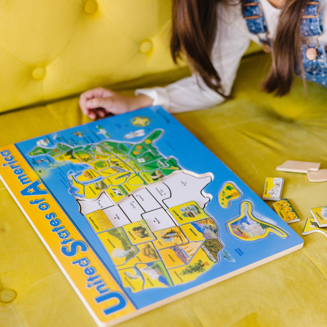 Melissa & Doug U.S.A. Map Wooden Puzzle