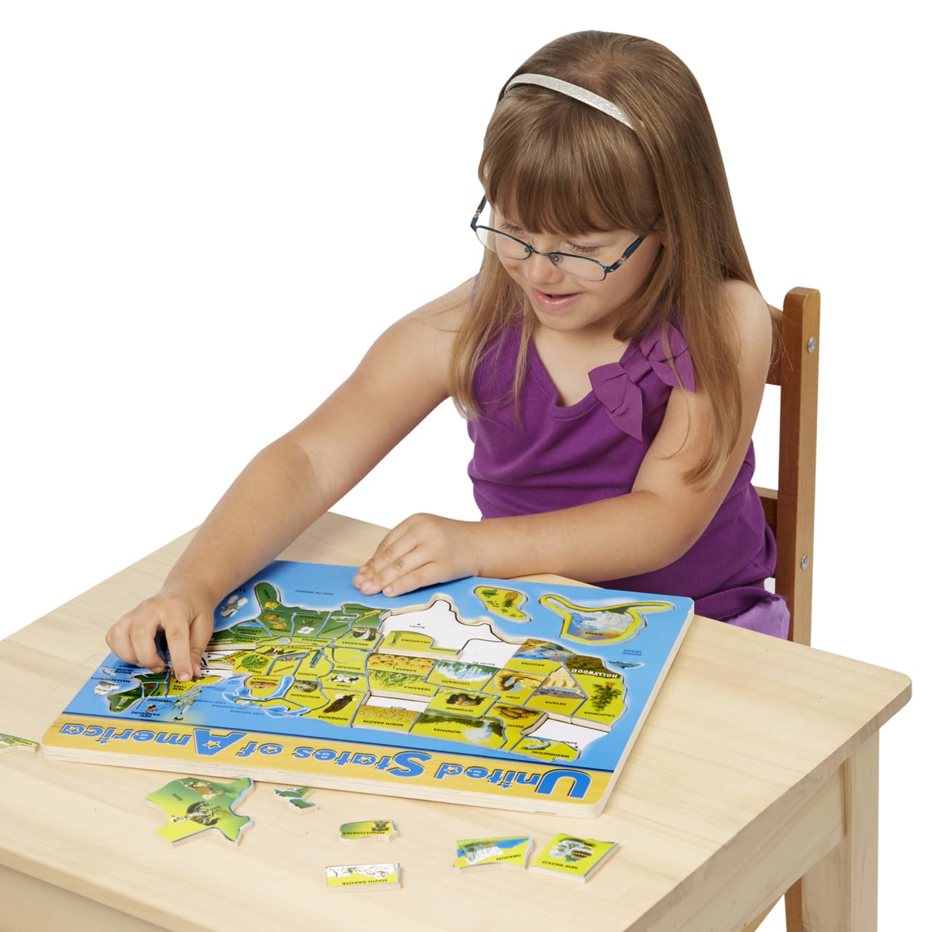 Melissa & Doug U.S.A. Map Wooden Puzzle