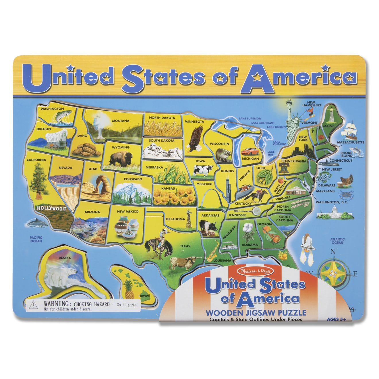 Melissa & Doug U.S.A. Map Wooden Puzzle