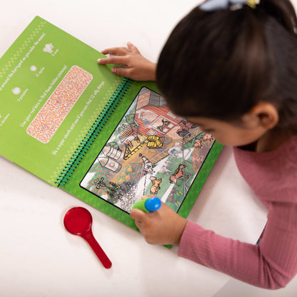 Melissa & Doug Water Wow! Animal Antics Deluxe Water-Reveal Pad - On The Go Travel Activity
