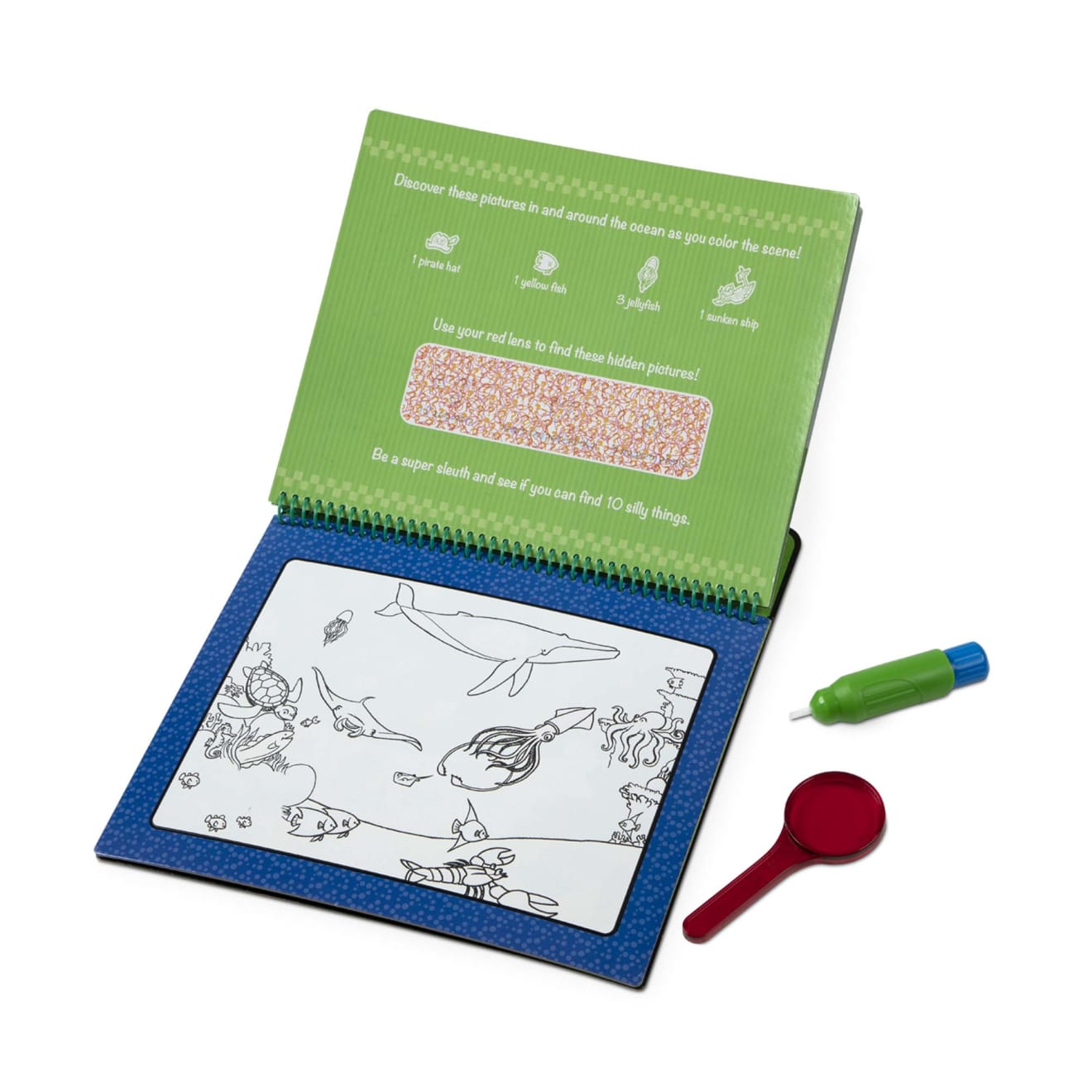 Melissa & Doug Water Wow! Animal Antics Deluxe Water-Reveal Pad - On The Go Travel Activity
